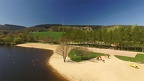 Plage autour du plan d'eau de Courtille